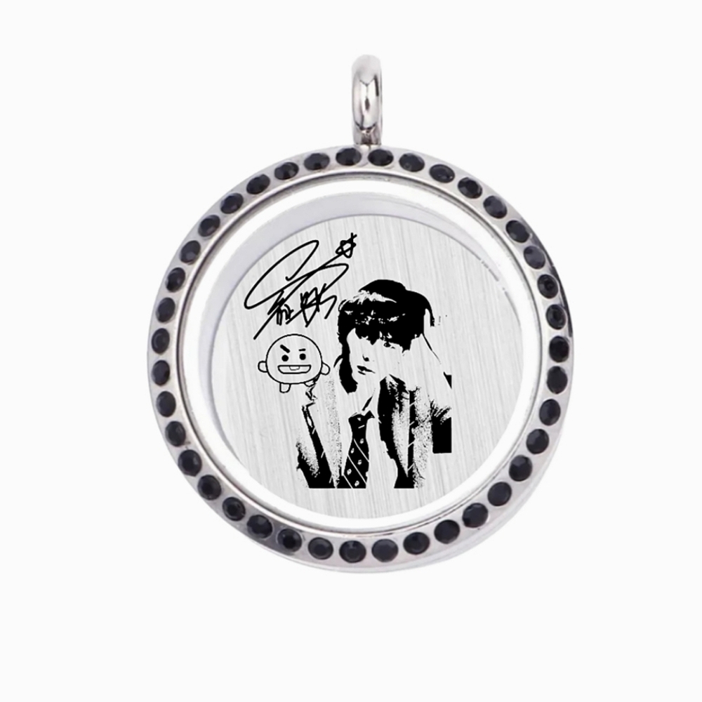Suga BTS Theme Locket Necklace